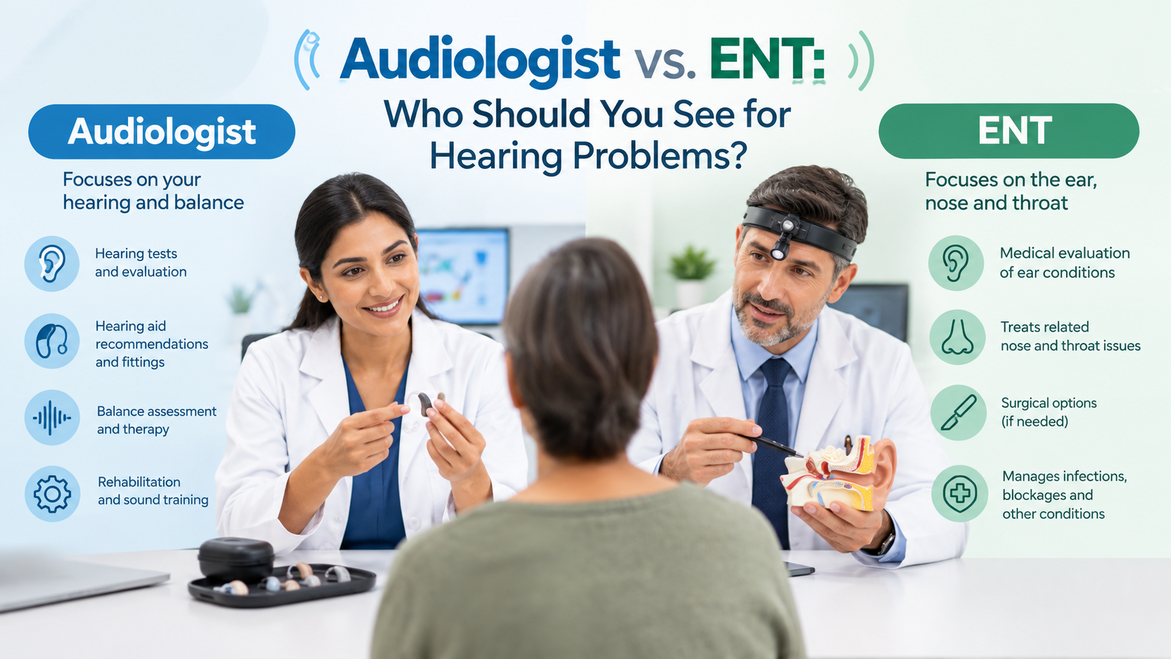 Audiologist vs. ENT
